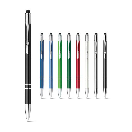 Stylo publicitaire GALBA en aluminium avec pointe tactile