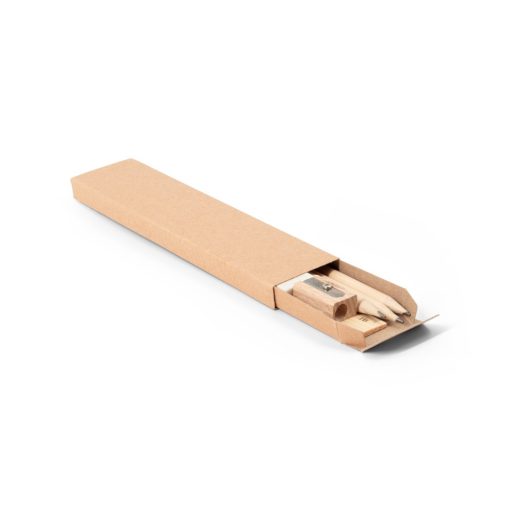 Set d'écriture GEOFFREY en bois personnalisé | Goodies écolo