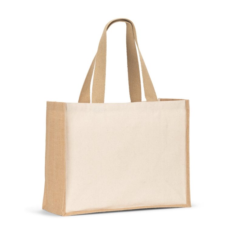 Sac en toile et jute HELSINQUE personnalisé | Goodies éco