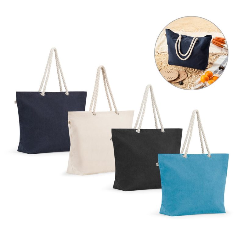 Sac de plage personnalisé ATHENS en coton recyclé