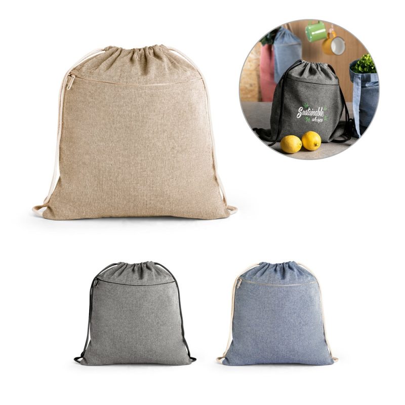 Sac à Cordelettes Chancery Personnalisé en Coton Recyclé