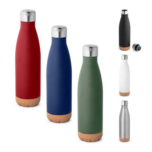 Thermos SOLBERG 560ml Personnalisé | Gourde Inox et Liège