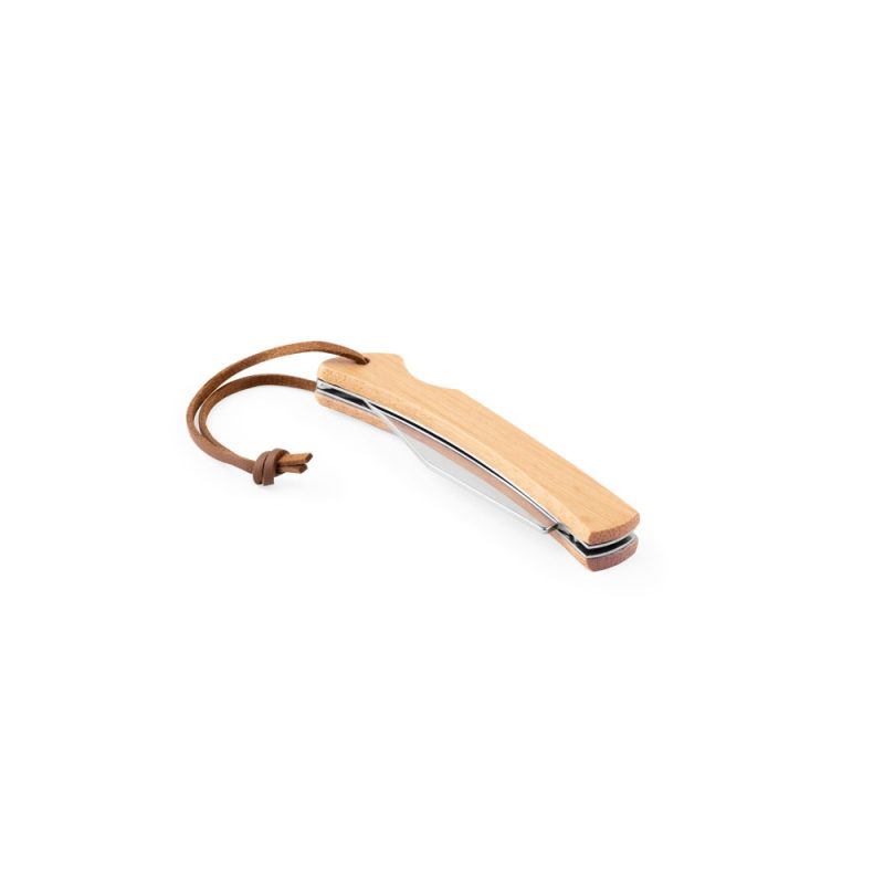 Couteau de poche RANGER en bambou personnalisé | Goodies