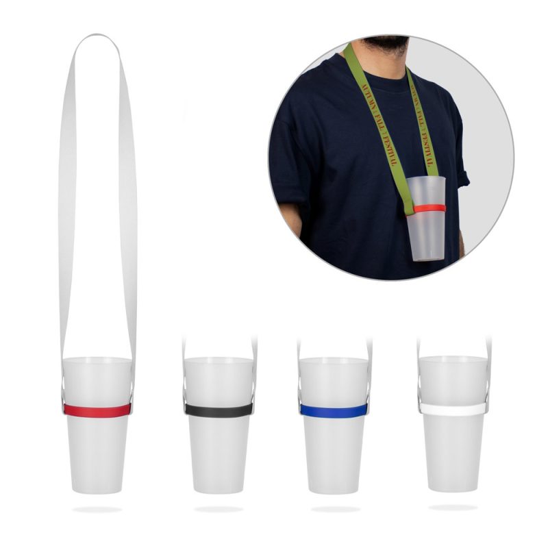 Lanyard Porte-Gobelet Personnalisé BOLTON | Goodies Événement
