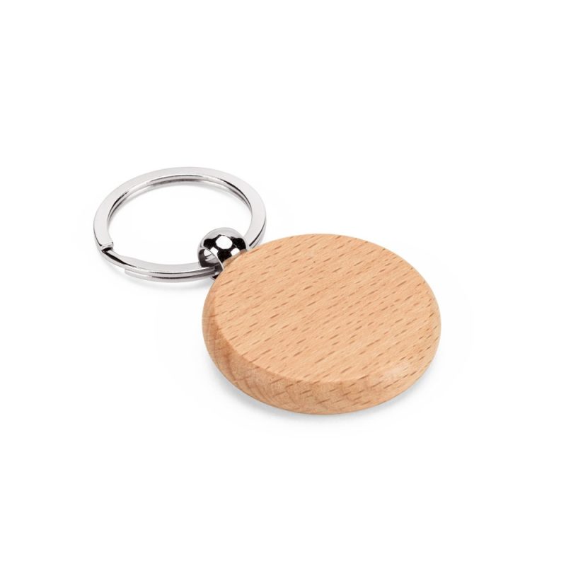 Porte-clés rond en bois personnalisé | Stewie Round