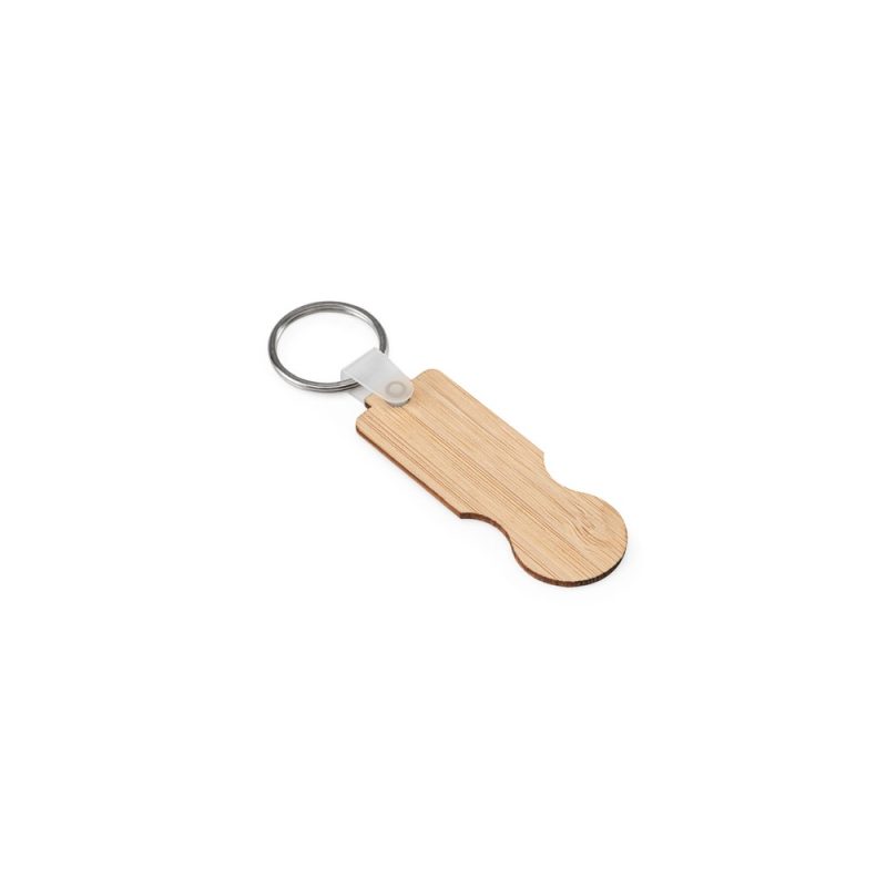 Porte-clés en Bambou Personnalisé - Goodies Écologique