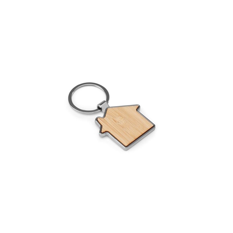 Porte-clés Maison GASTON en Bambou Personnalisé