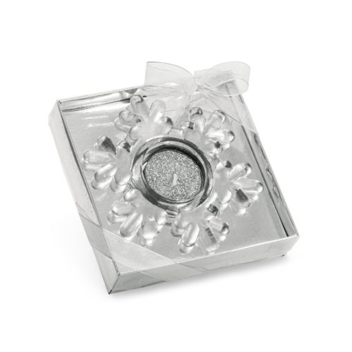 Bougie Flocon ELAINE Personnalisée | Cadeau Entreprise