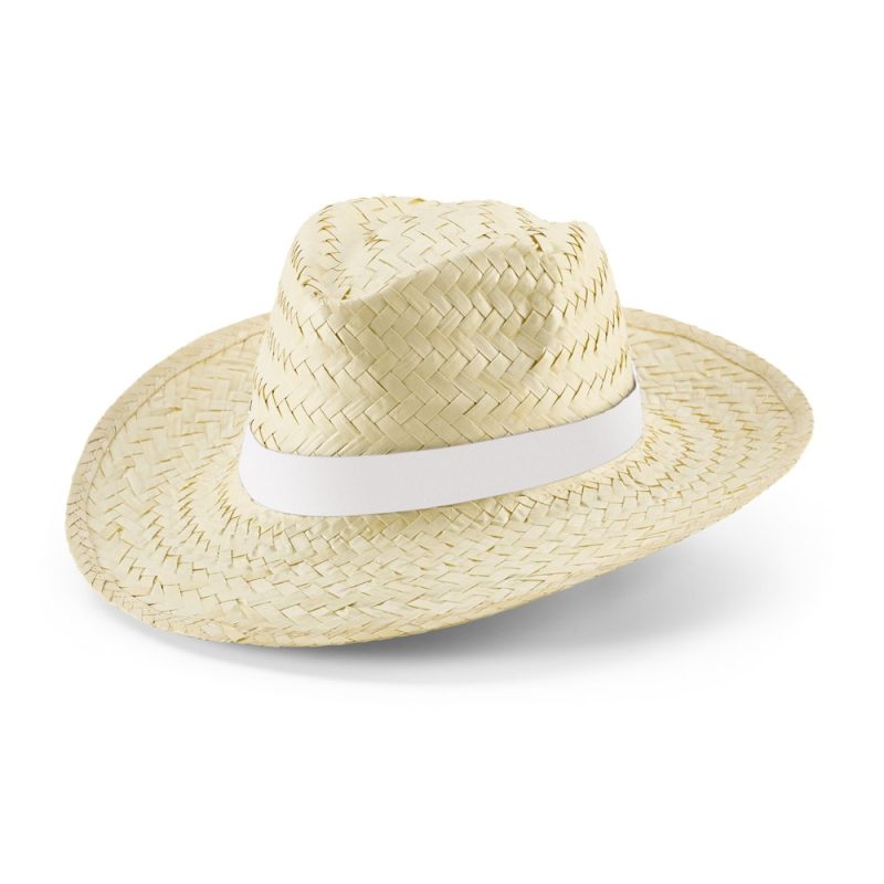 Chapeau en Paille EDWARD RIB Personnalisé avec Ruban