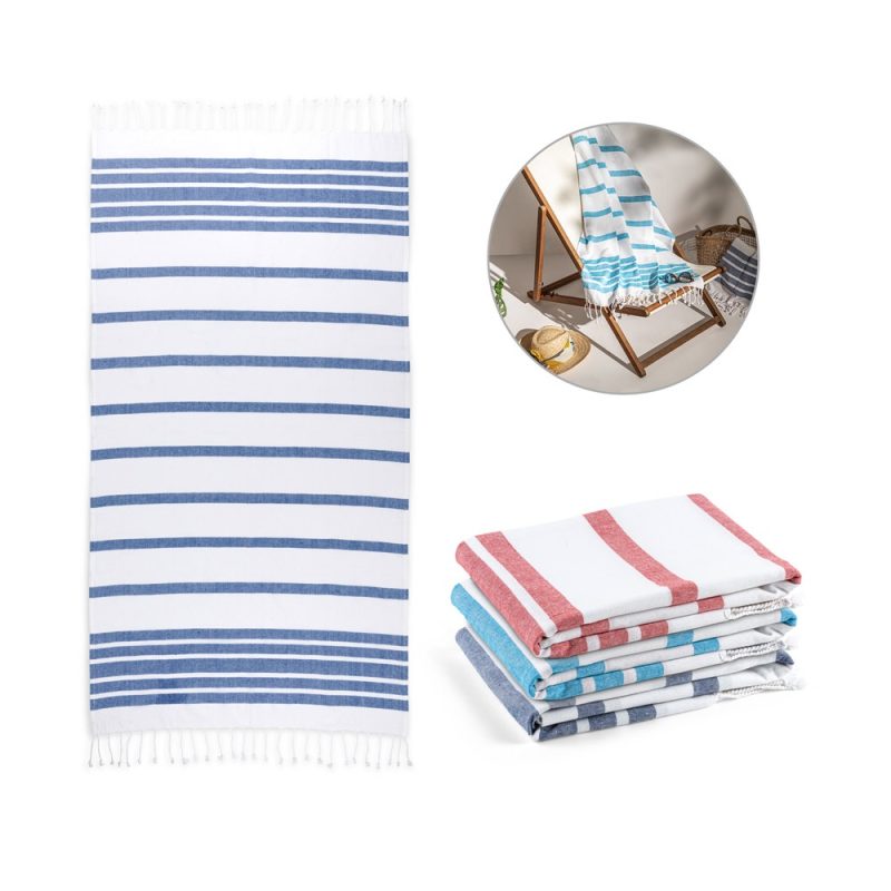 Serviette de plage personnalisée en coton recyclé | Sardenha