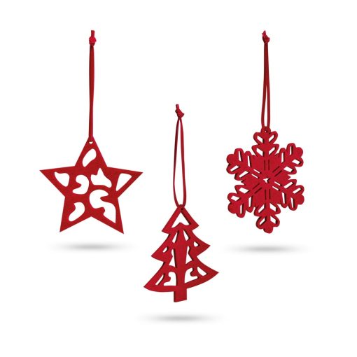 Set 3 Décorations Noël en Feutrine Personnalisables