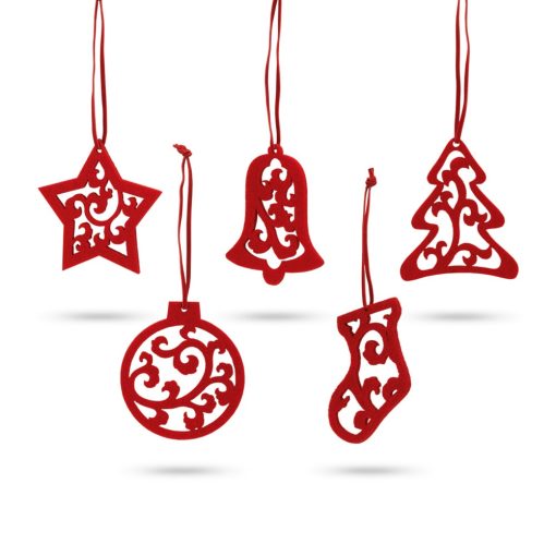 Lot de 5 Décorations de Noël en Feutrine Personnalisables