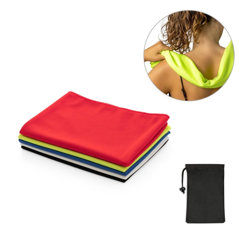 Serviette de sport rafraîchissante personnalisée en rPET