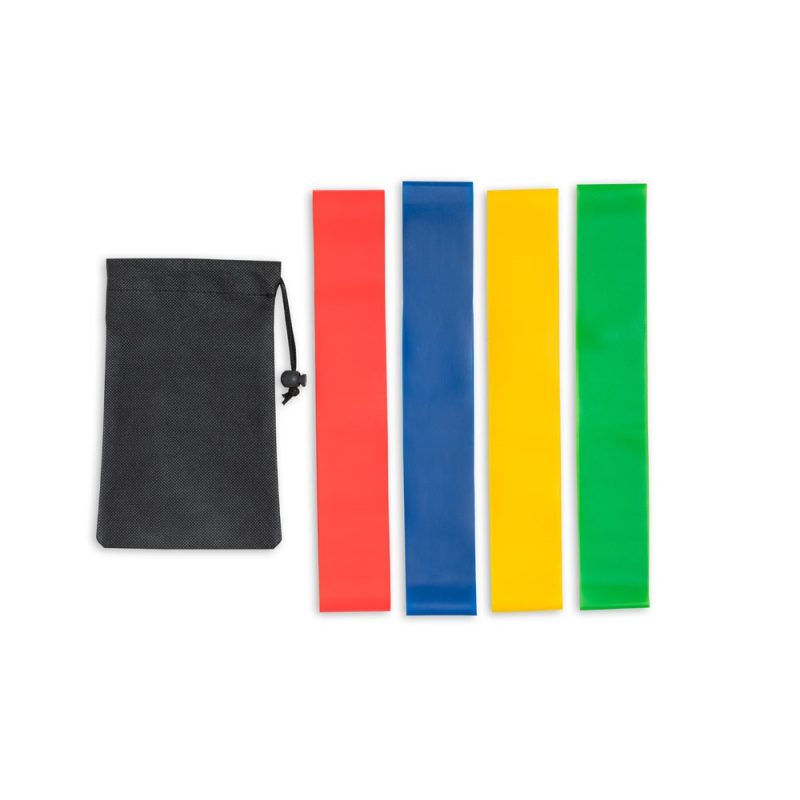 Set 4 Bandes Élastiques Fitness Personnalisables | Goodies