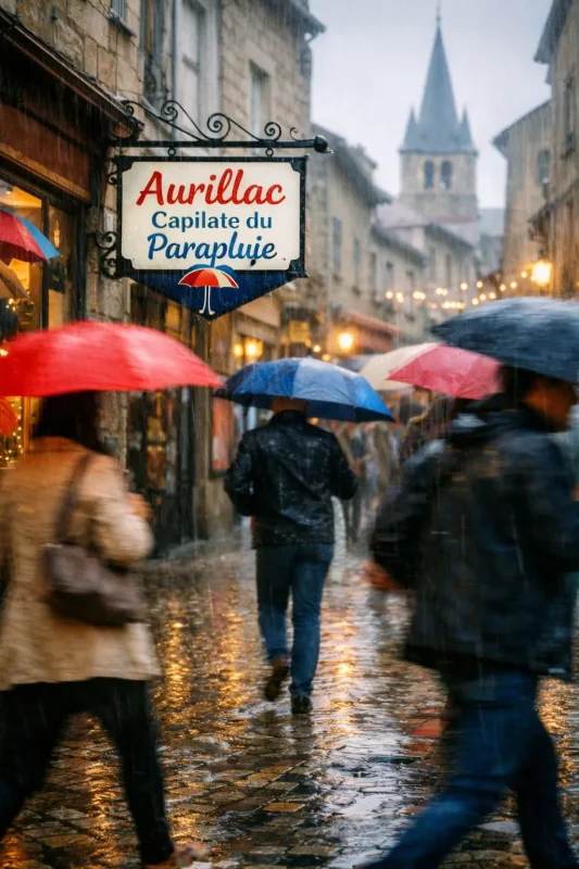 Aurillac est la capitale du parapluie