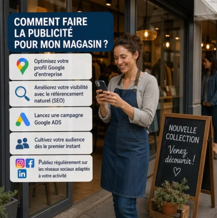 Faire de la publicité pour mon magasin